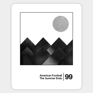 American Football / Minimal Style Graphic Artwork Sticker